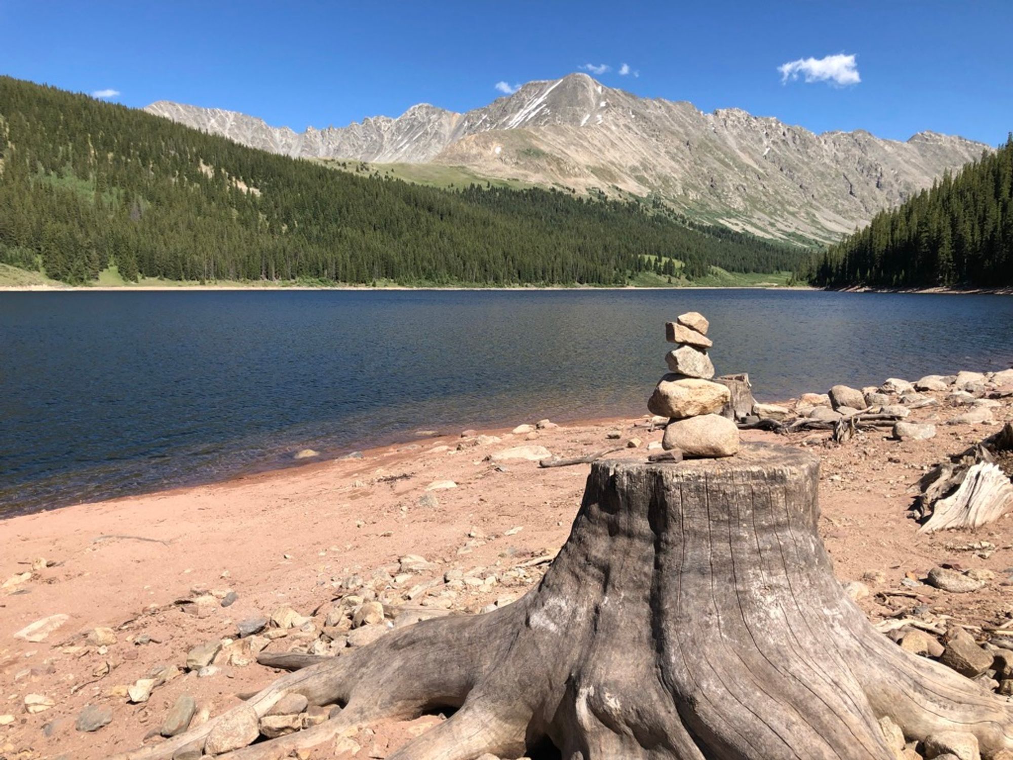 Clinton Gulch Dam Reservoir in Leadville, CO