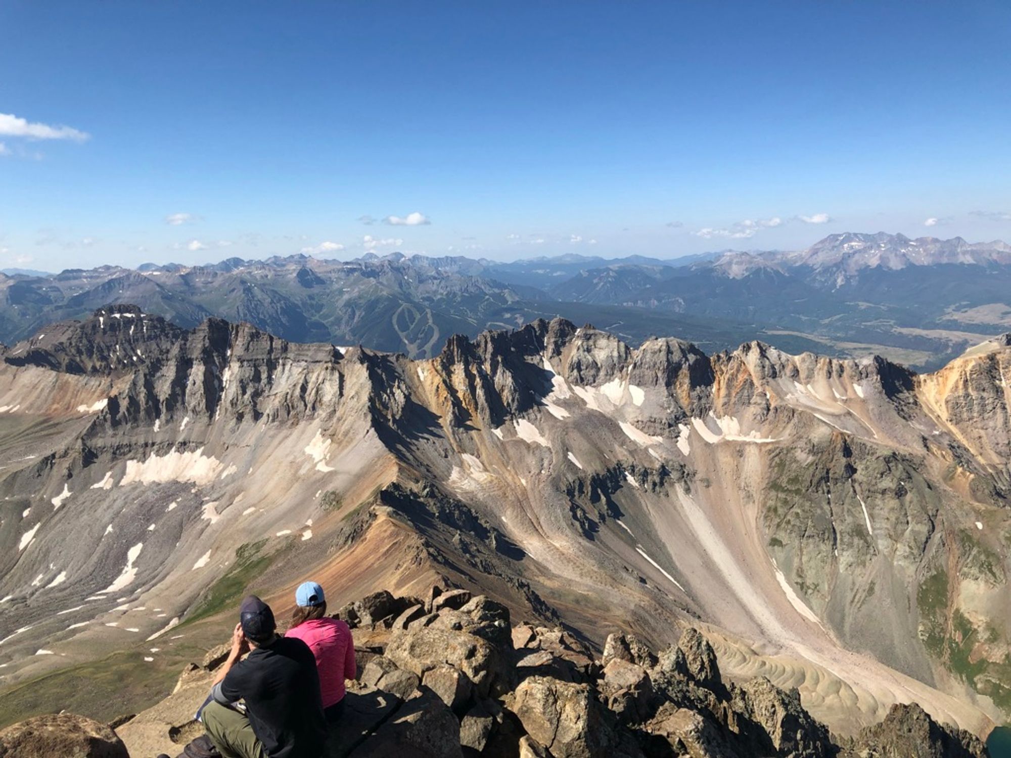 View of the Rockies from the summit